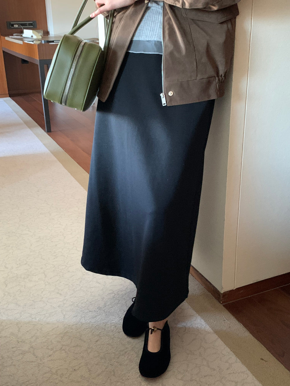 Macaron banding skirt-4col