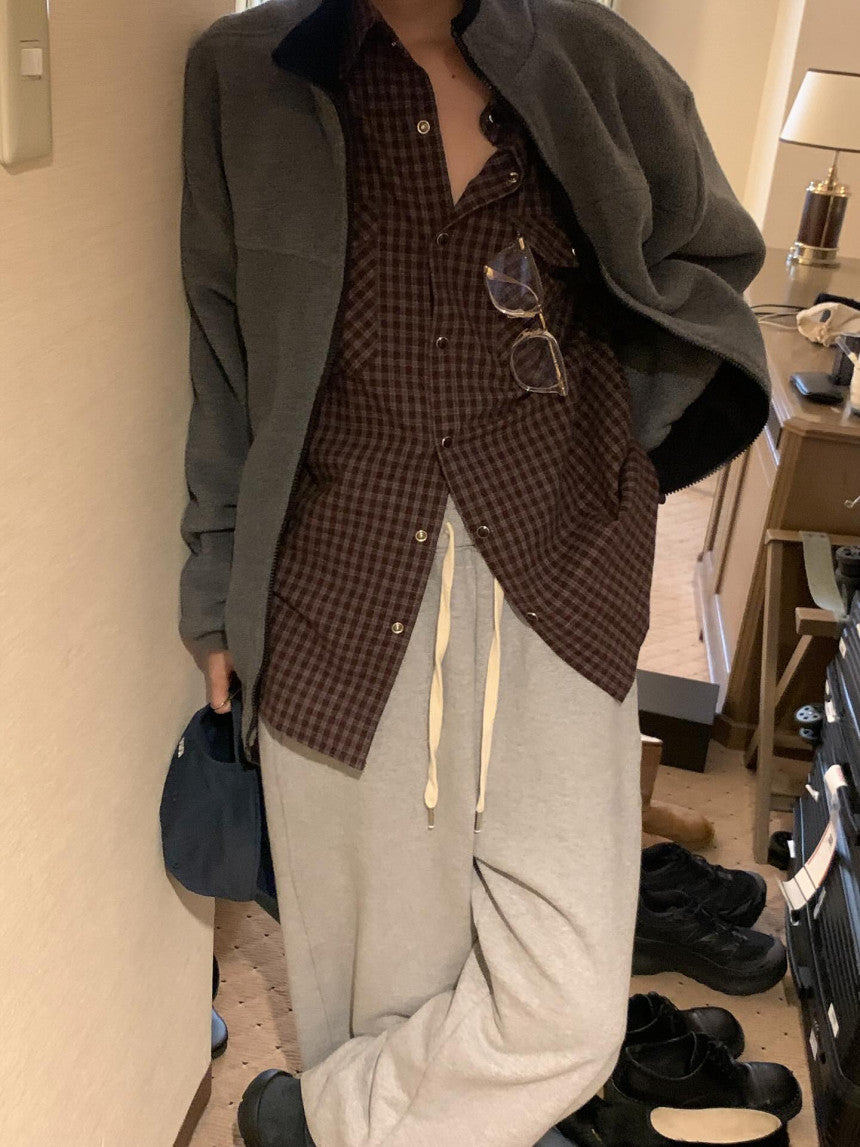 Jade check shirt-3col