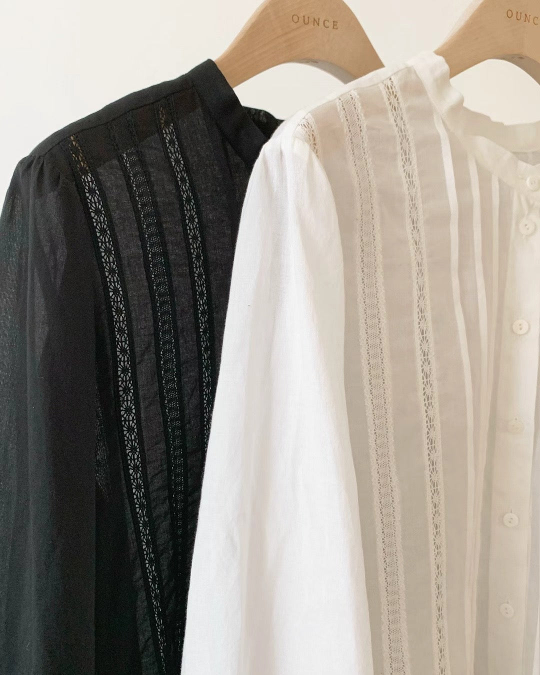 Ounce bone lace blouse-2col