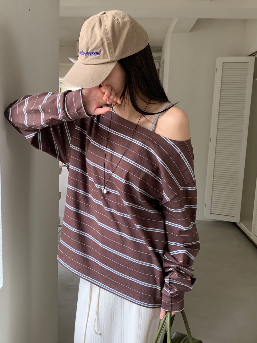 Celine off shoulder T-4col