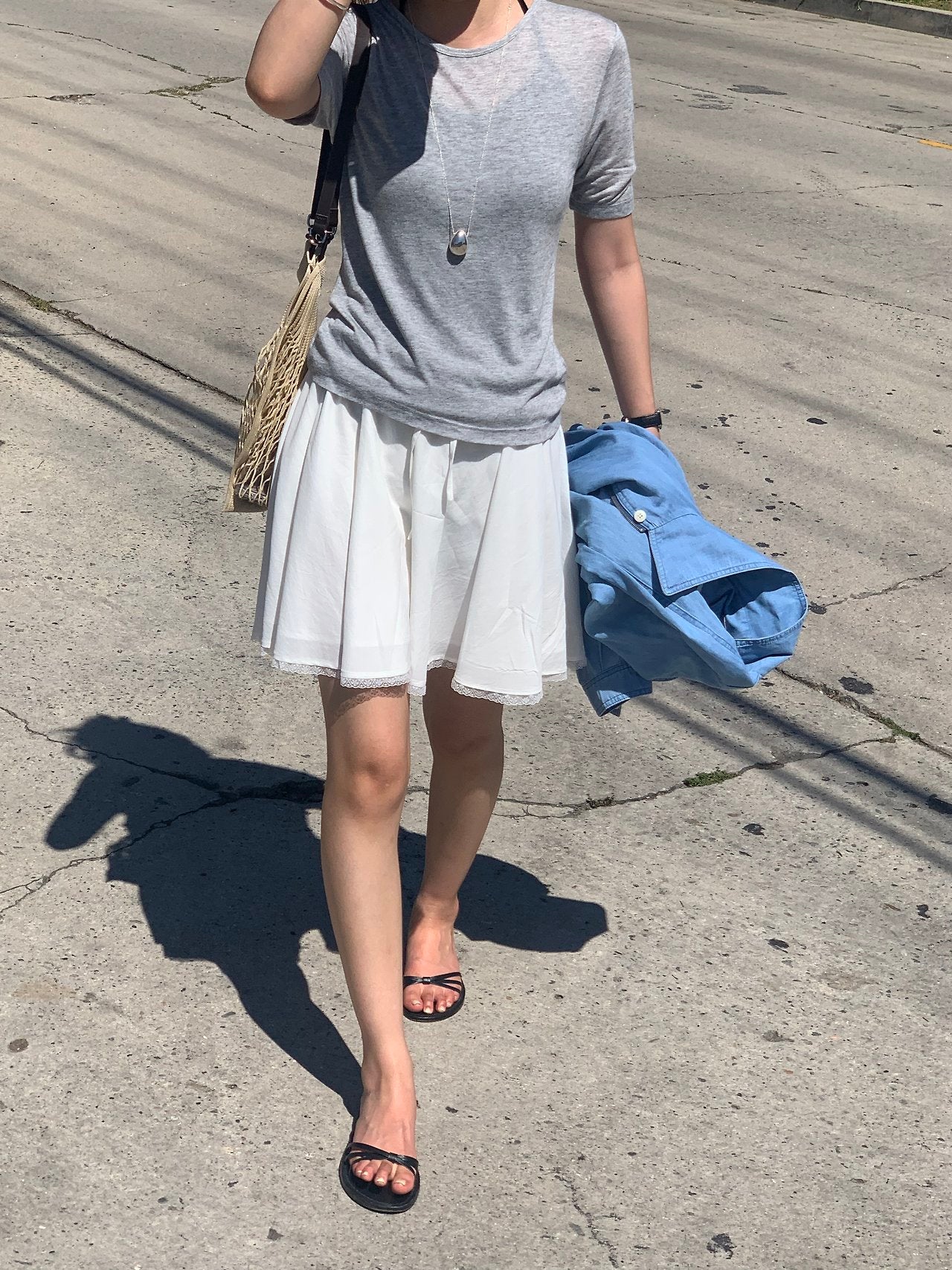 Nuel layered sleeveless&sleeve T set-3col