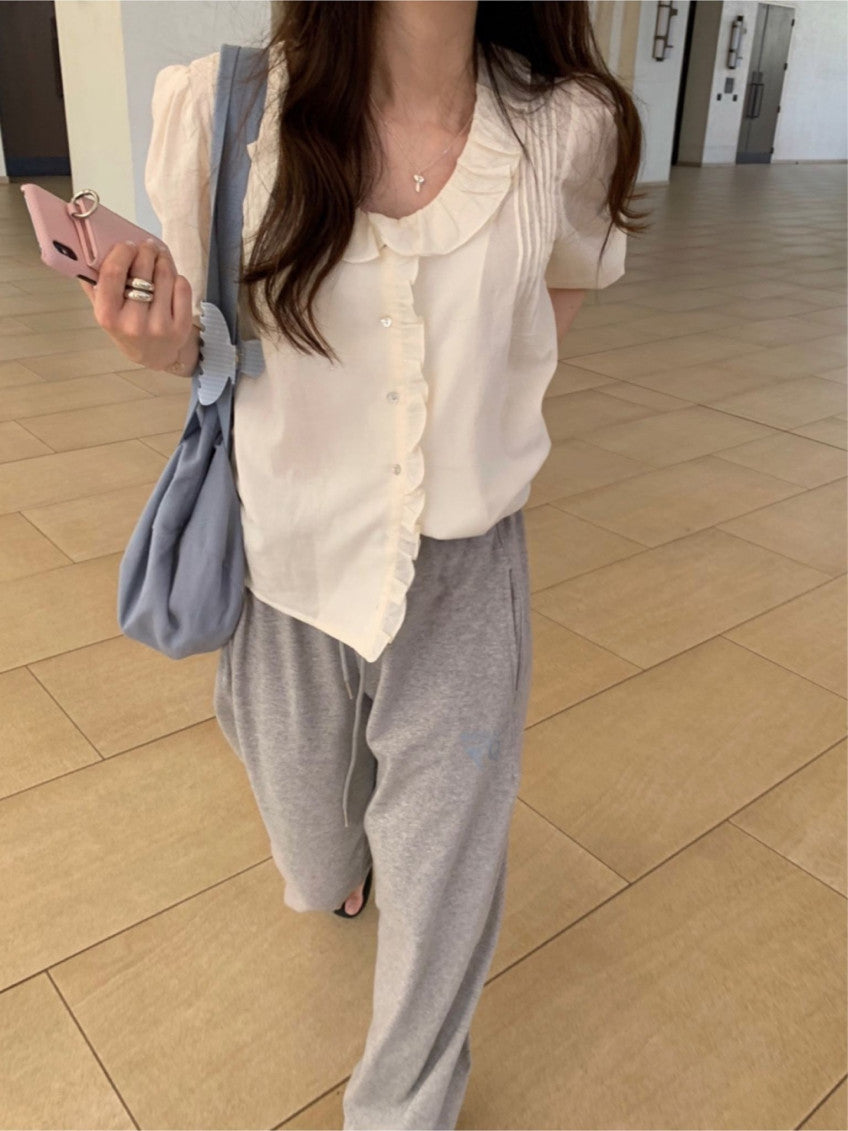 Beach printing pants-3col