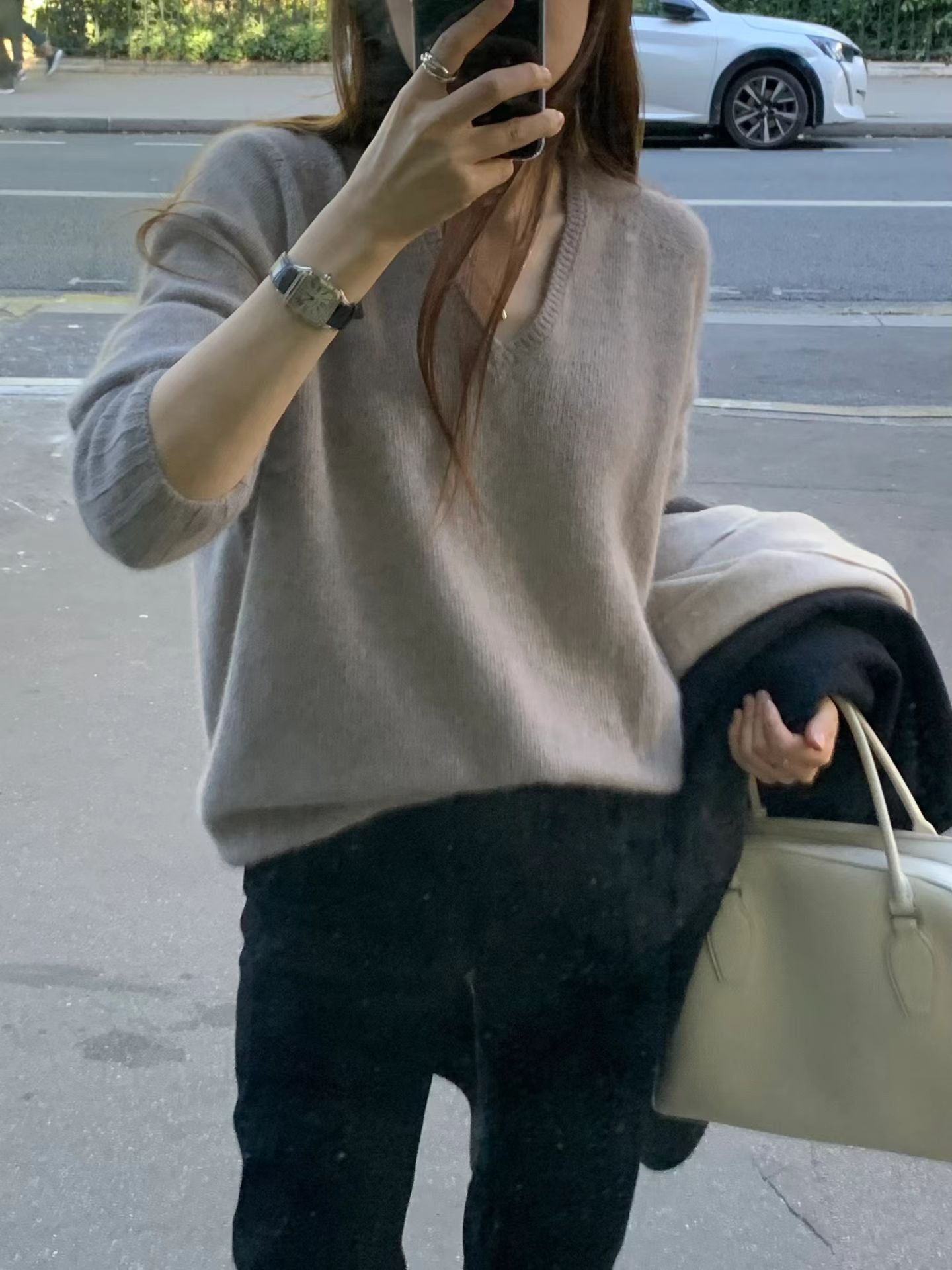 Ounce hairy raccoon v knit-4col