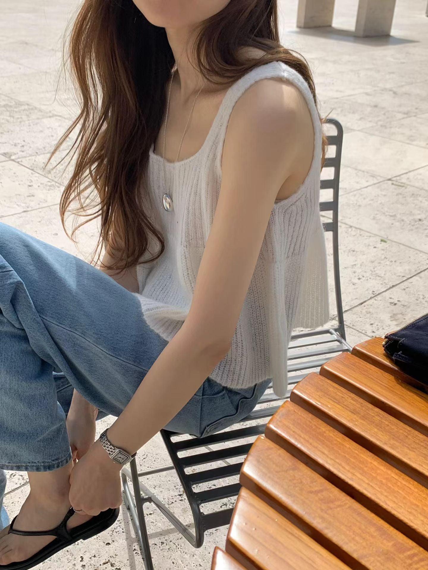 Ounce rosy mid blue denim