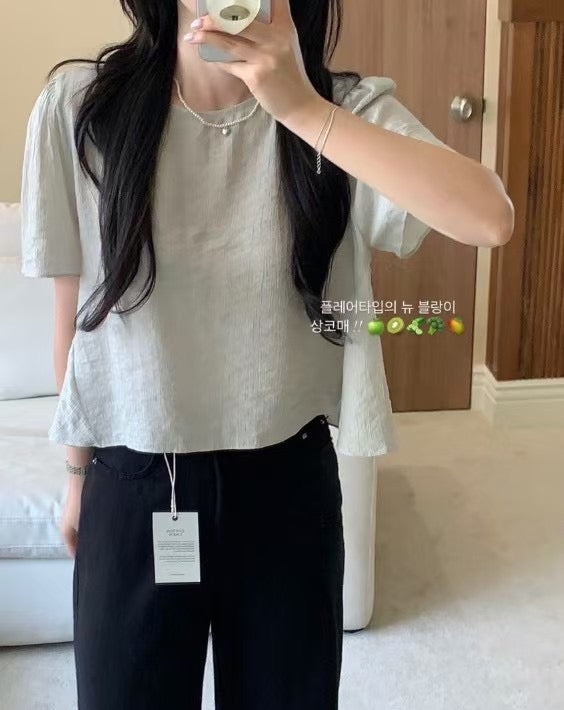 Mur half blouse-3col