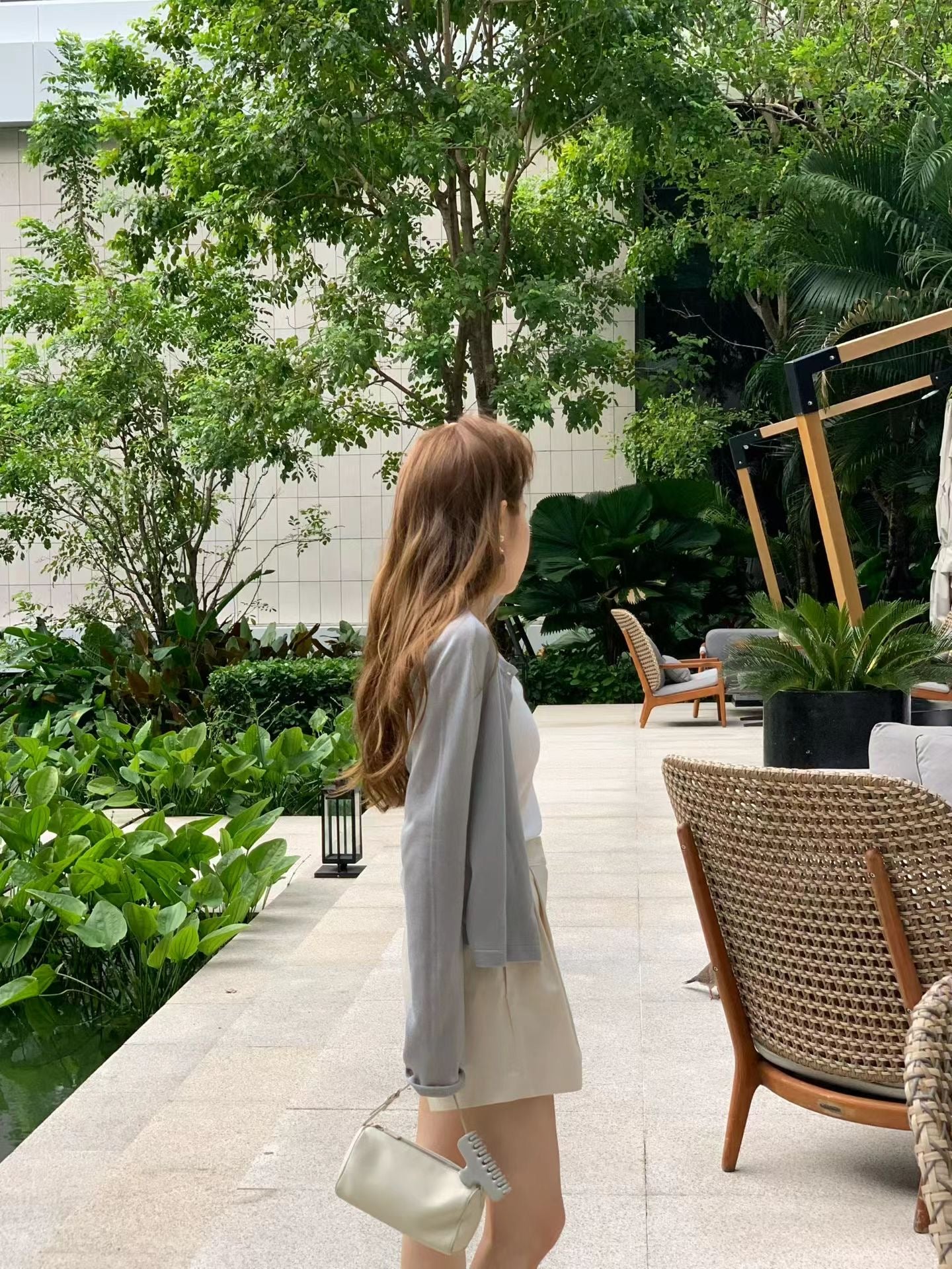 creambeige-s即納 Ounce day two tuck short-3col
