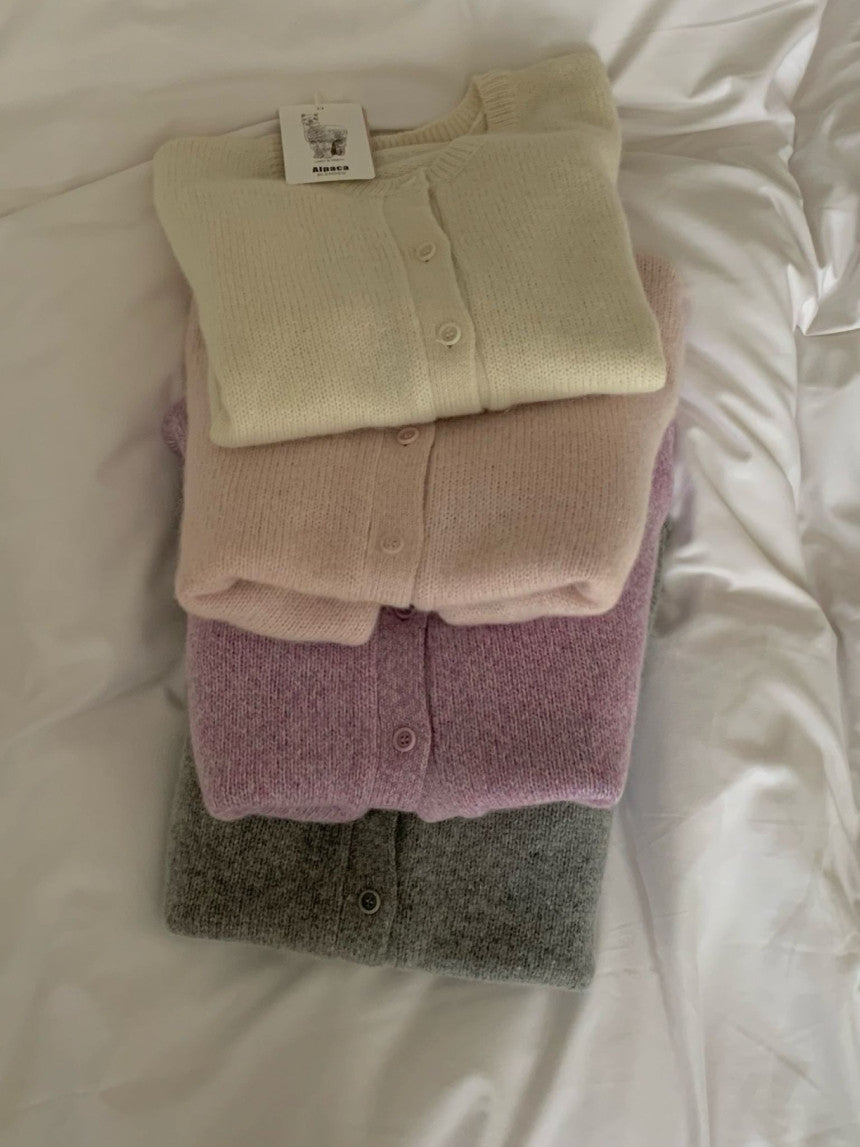 Michelle baby alpaca cardigan-4col
