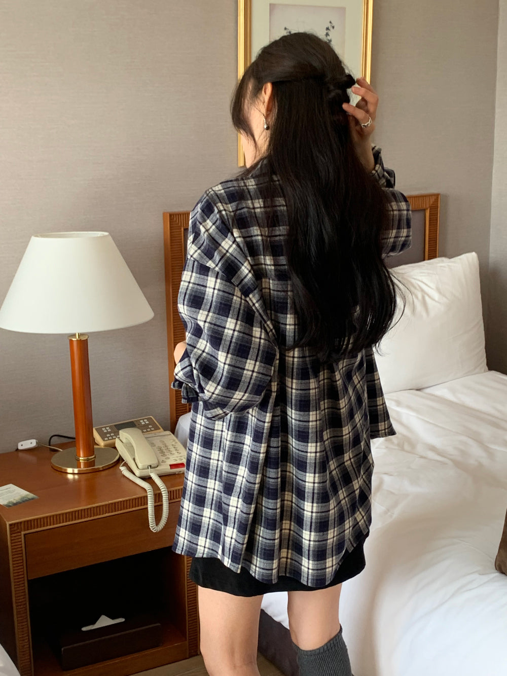 tint check gimo shirt-2col