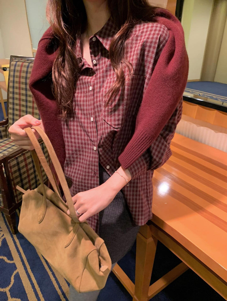 Seattle check shirt-2col