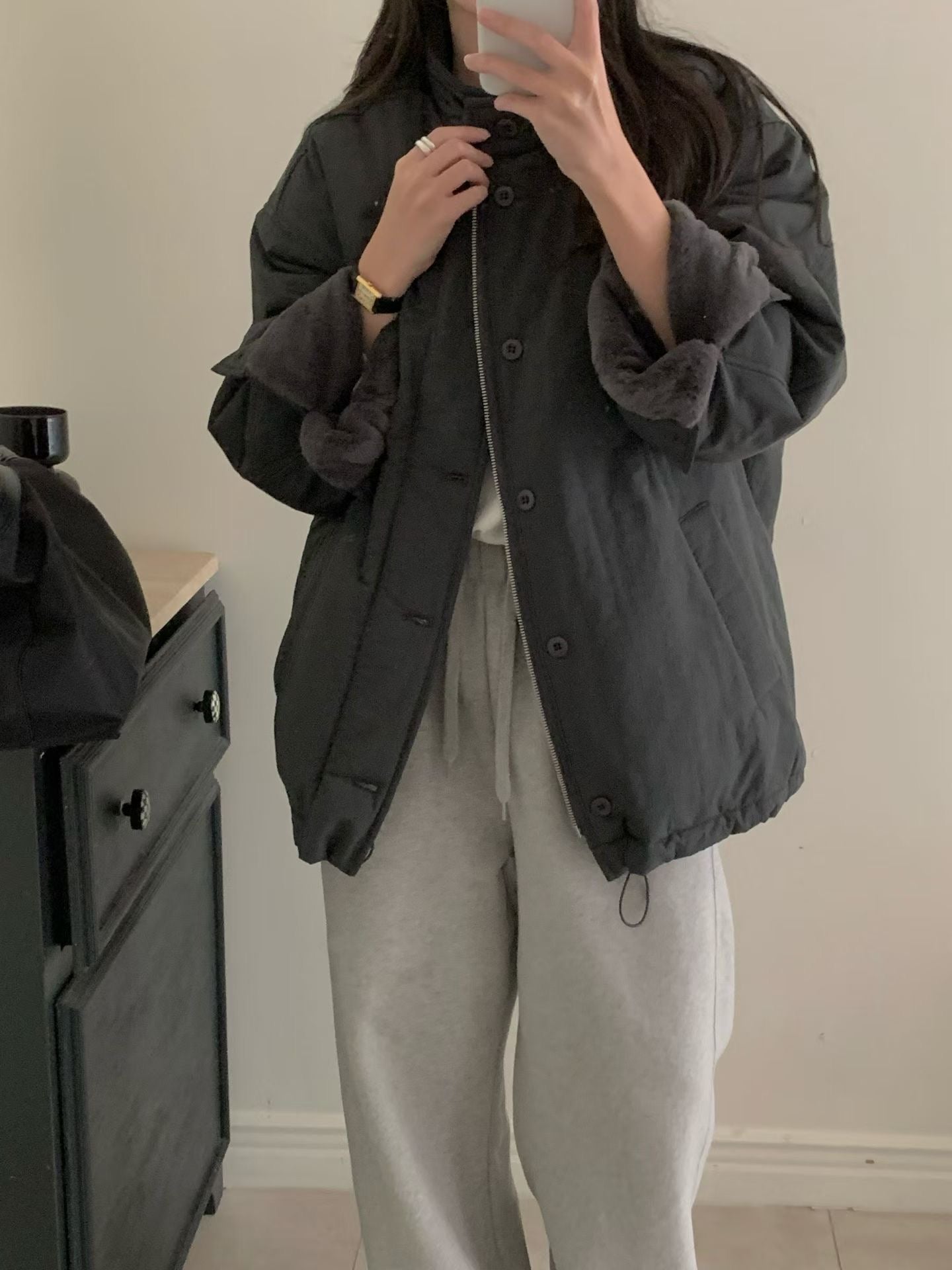 ジャケット・アウター LEDAY / Mini short double handmade coat ジャケット・アウター LEDAY / Mini short double handmade coat