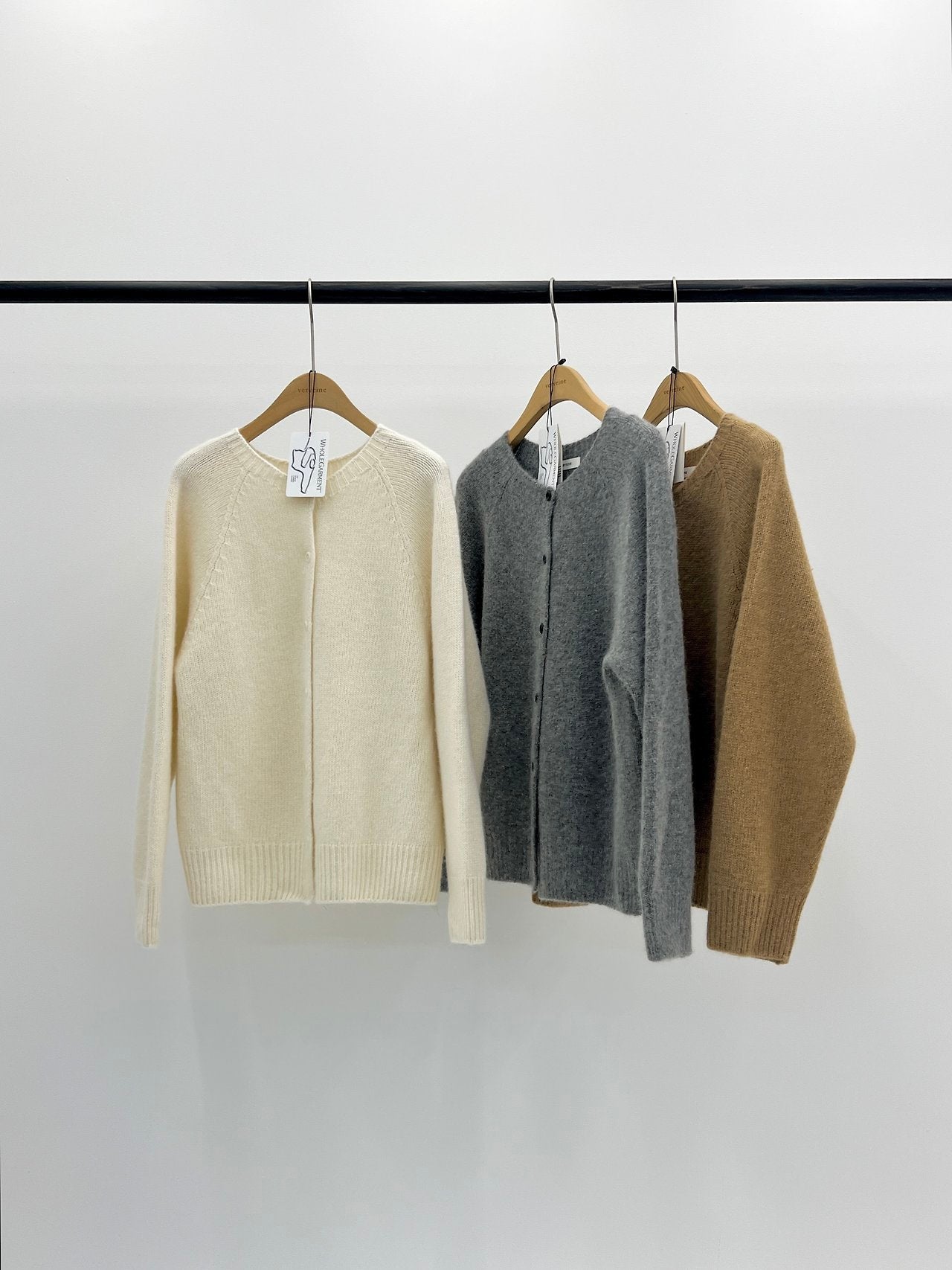 Lune fox round wholegarment cardigan-3col