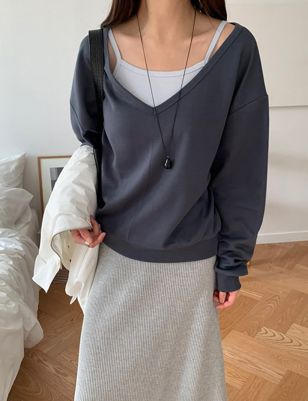 Preto Sweatshirt Set-4col