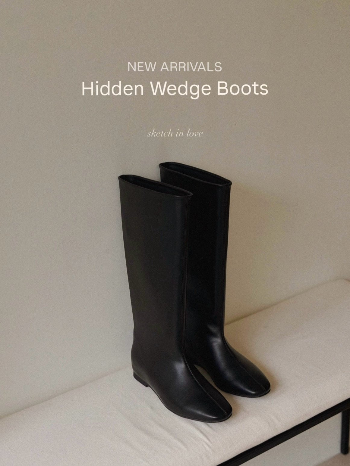 hidden wedge boots.