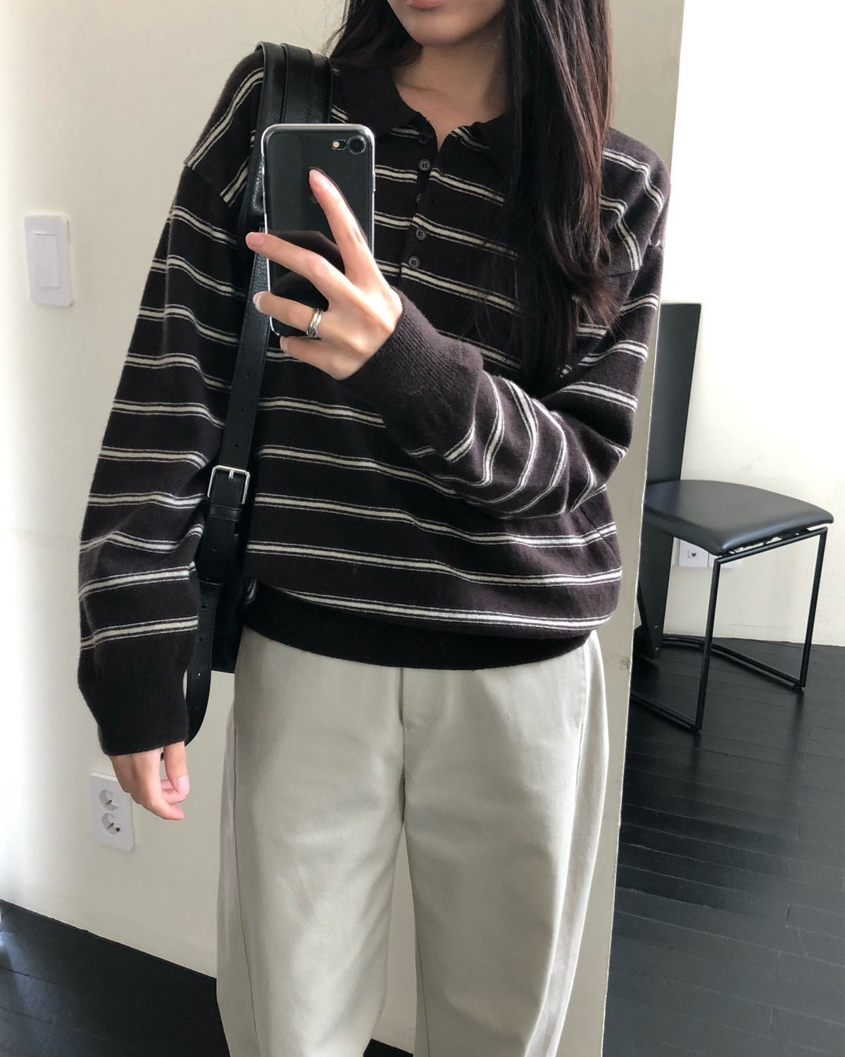 urban stripe knit-3col
