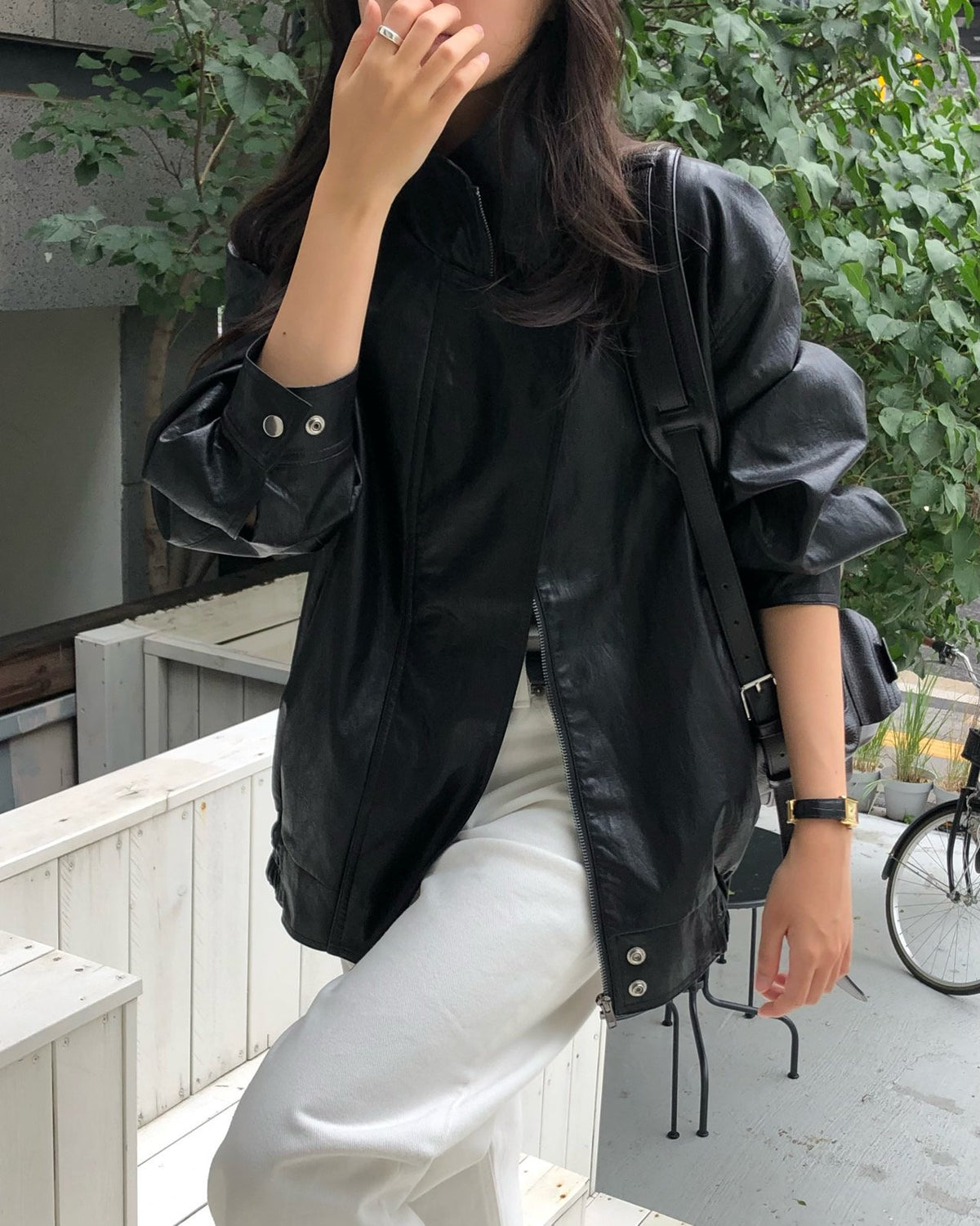 autumn leather jacket
