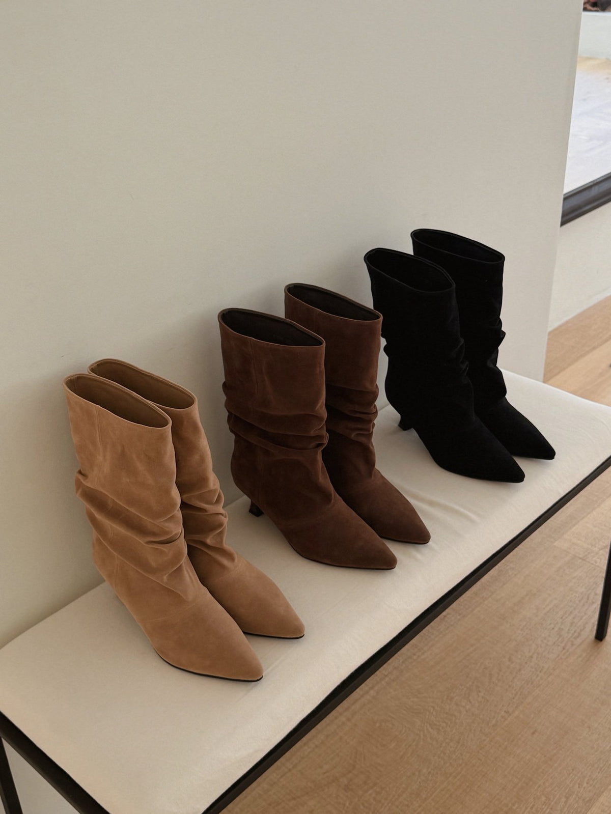 suede slouch boots-3col
