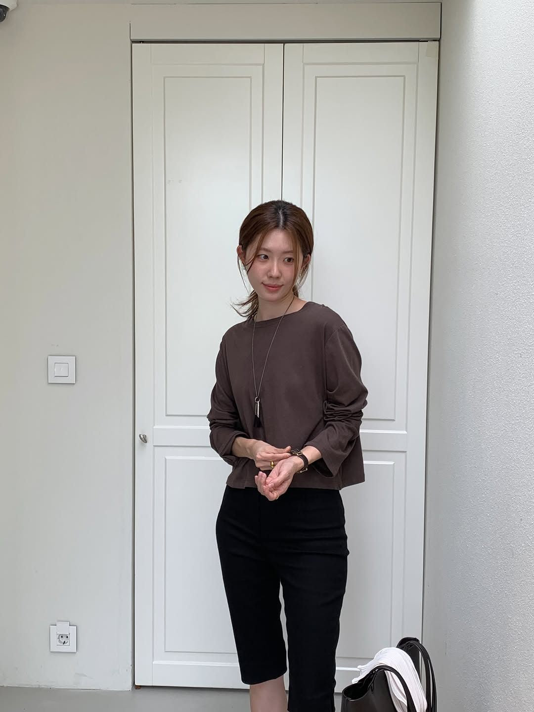 Adele soft modal crop T-3col