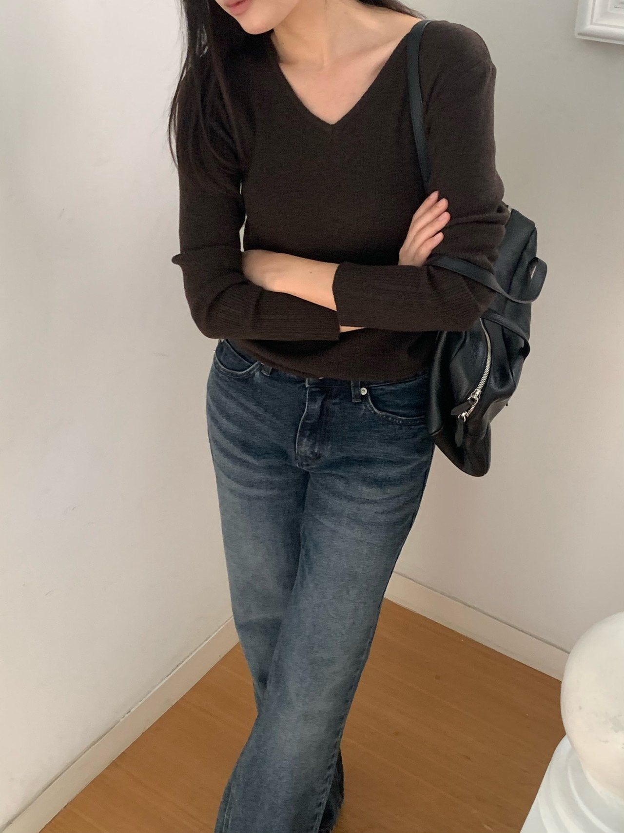 Ibon V-Neck knit-4col