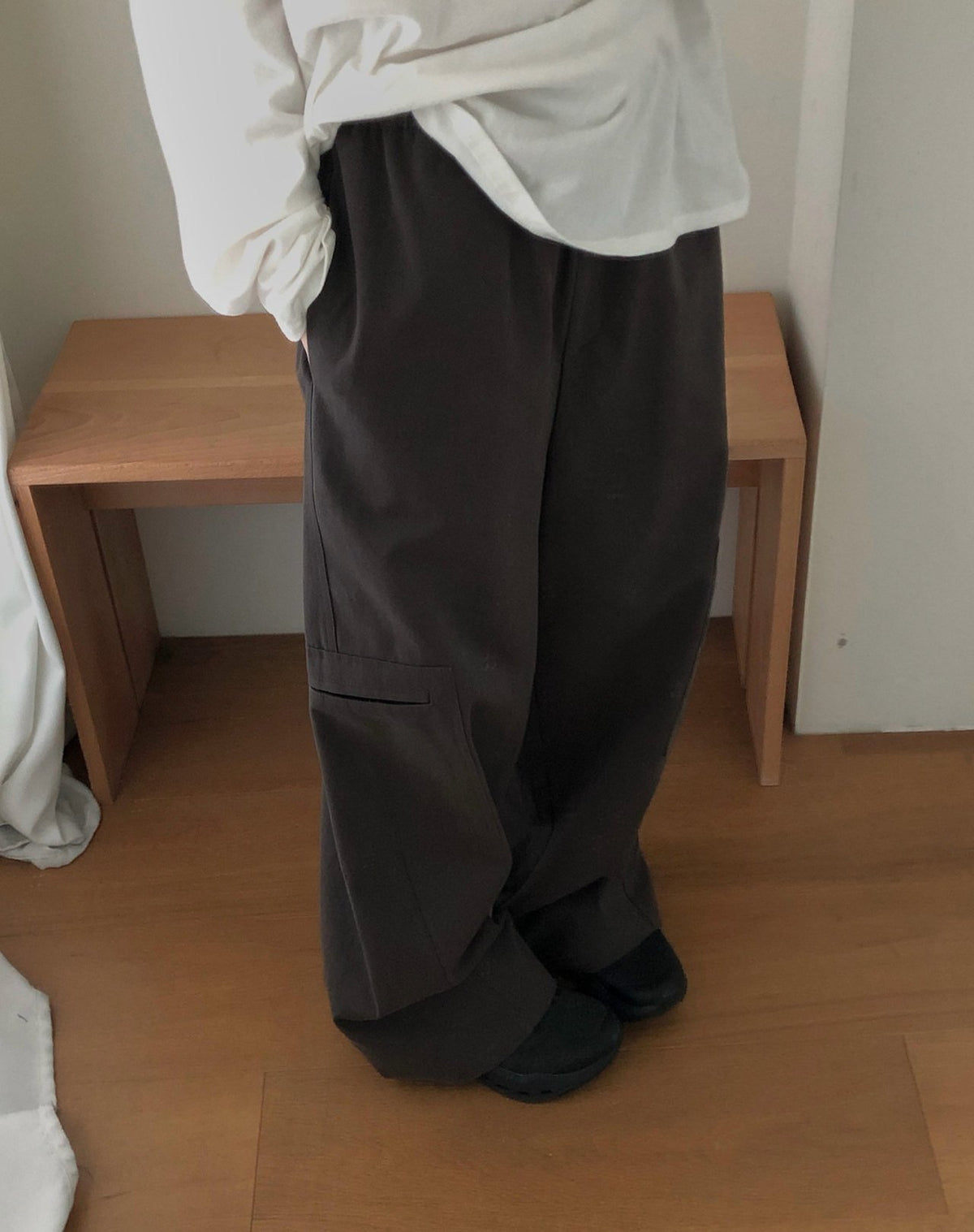 cotton note pants-2col