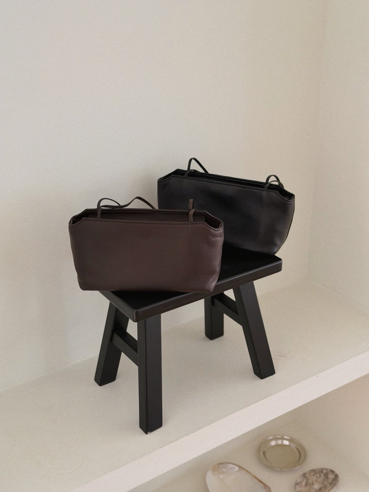 Lambskin shoulder bag