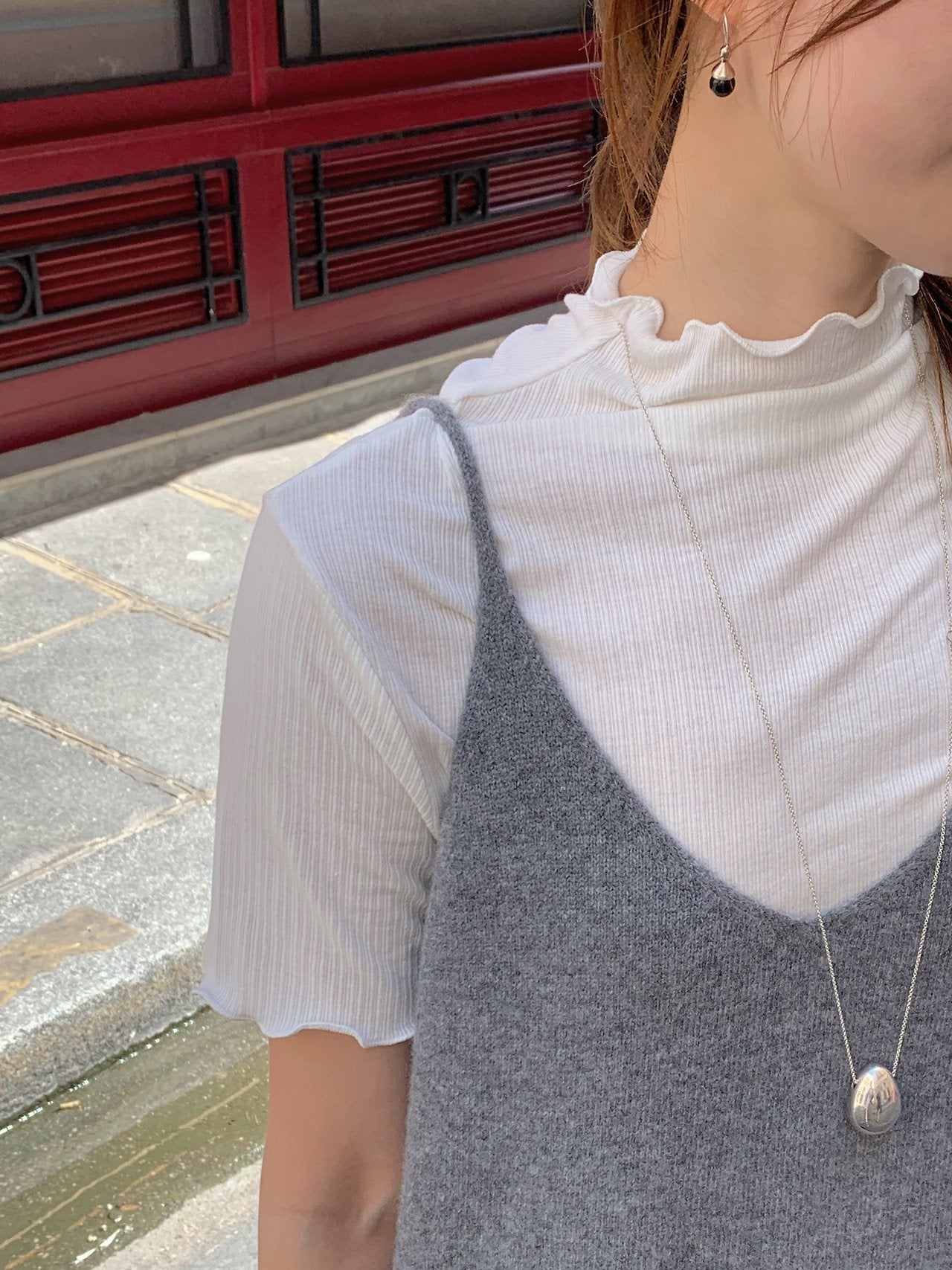 Loen half neck rib T-4col