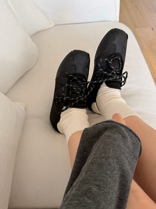 hazel satin sneakers-2col