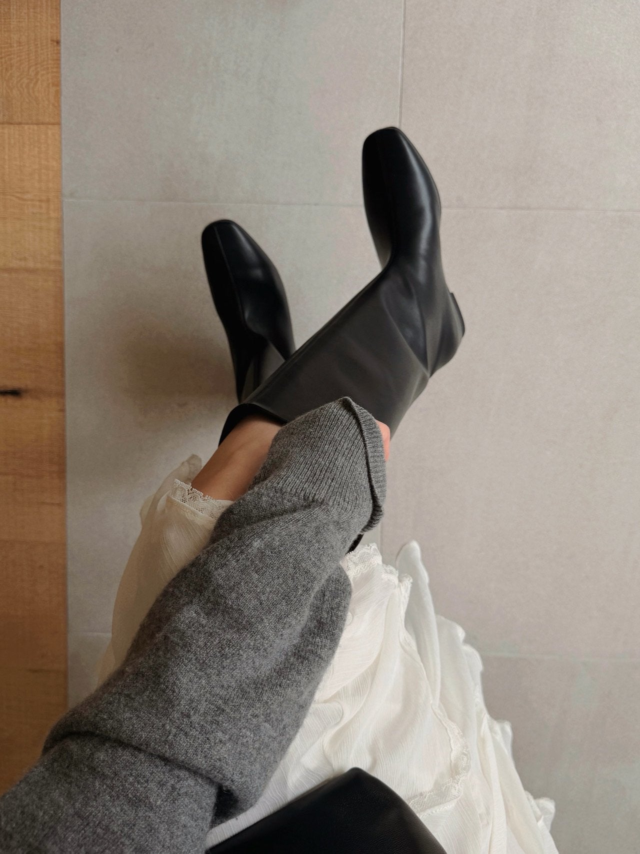 hidden wedge boots.
