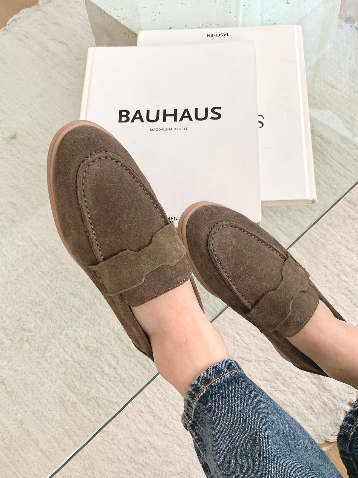 Real leather loafers-3col