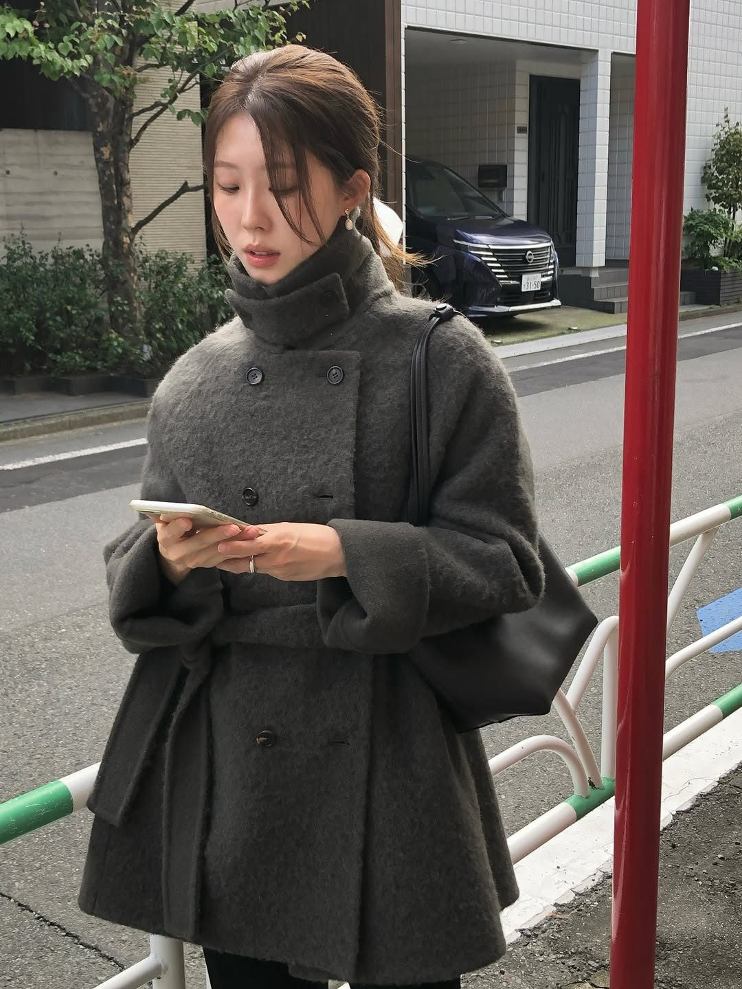 colette boucle handmade coat-2col