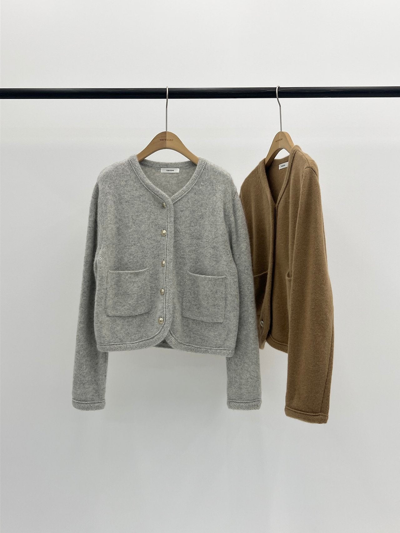 coco raccoon knit jacket-2col