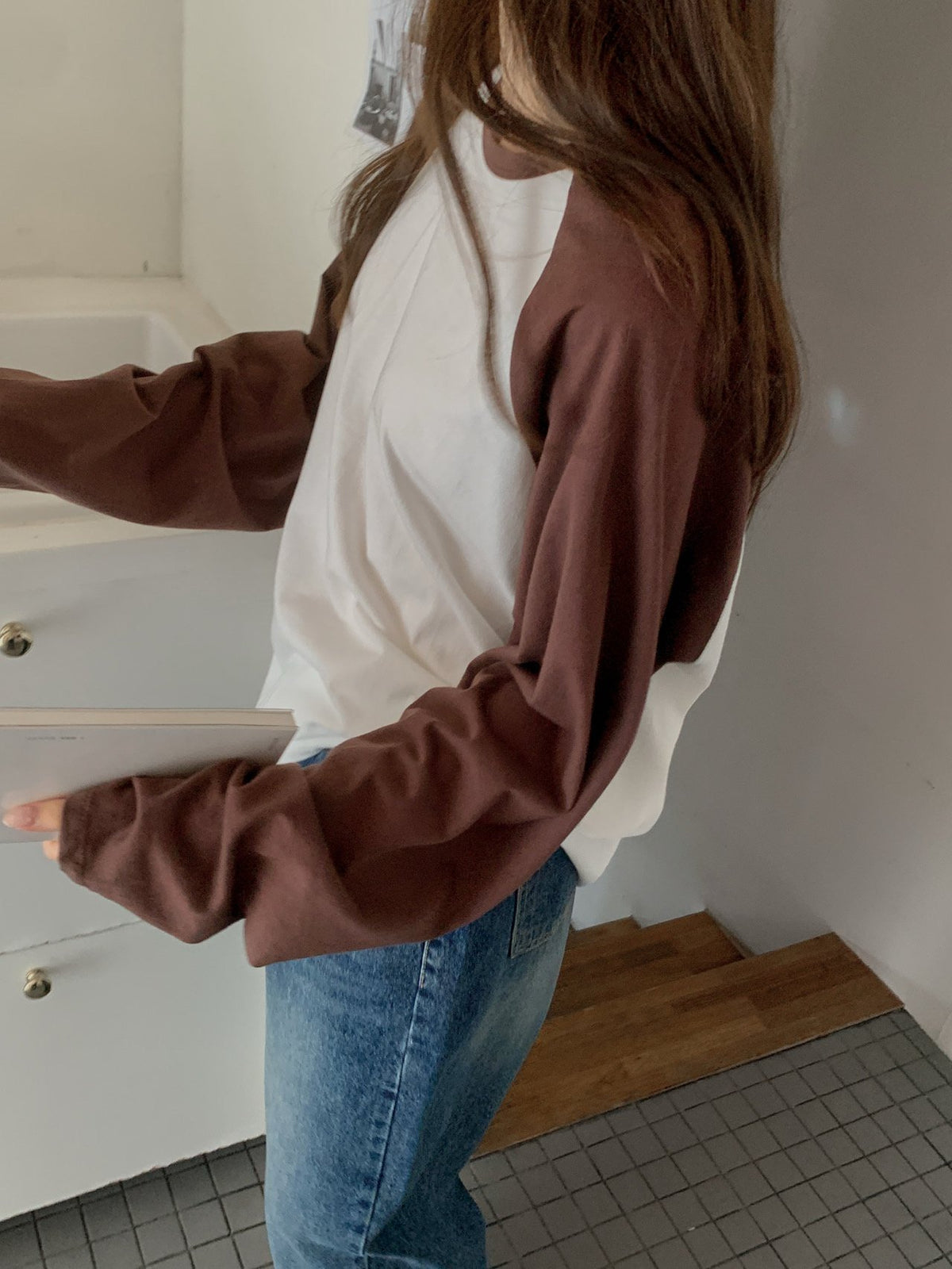 cotton raglan T-3col