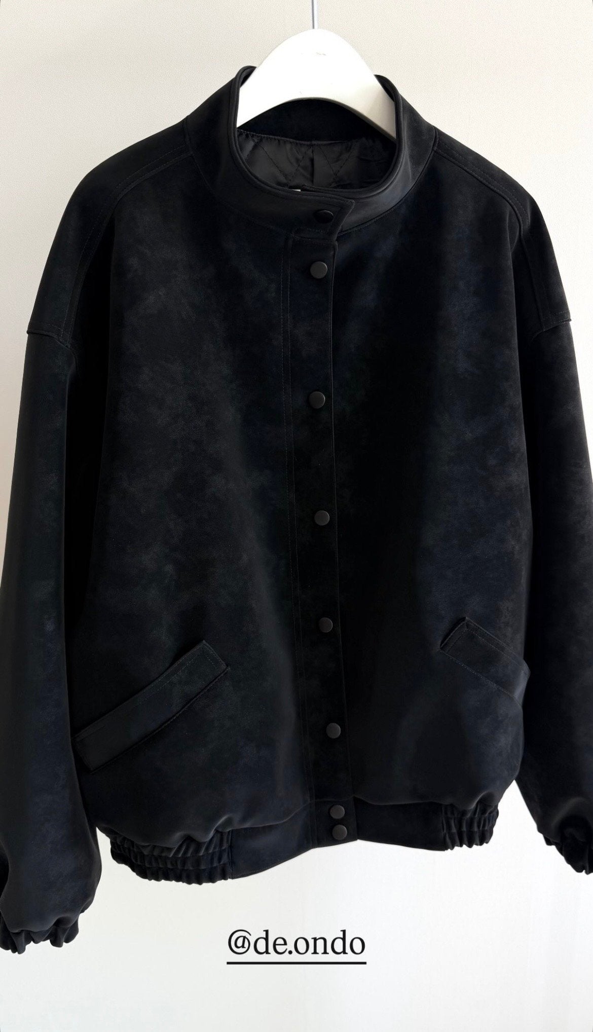 deondo nubuck quilted blouson-2col