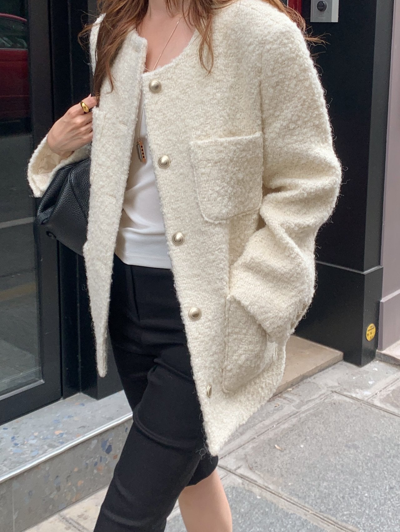 Ellie half tweed jacket-2col