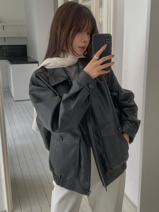 mone leather jacket