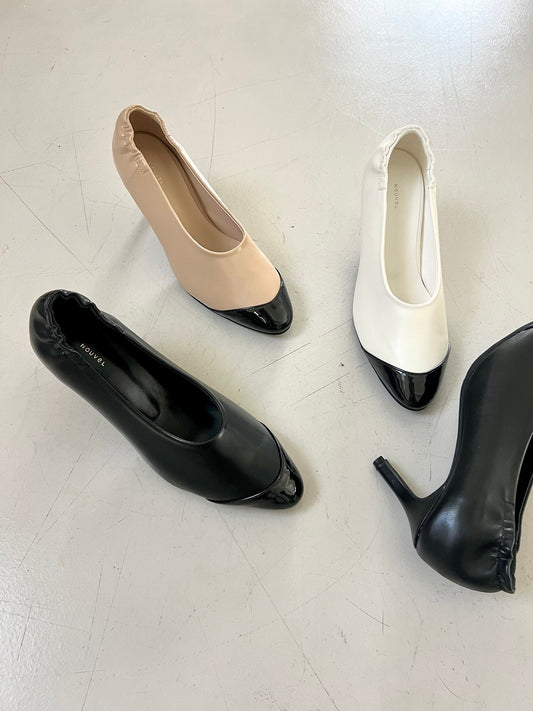 Two-tone combo stretch banding pumps