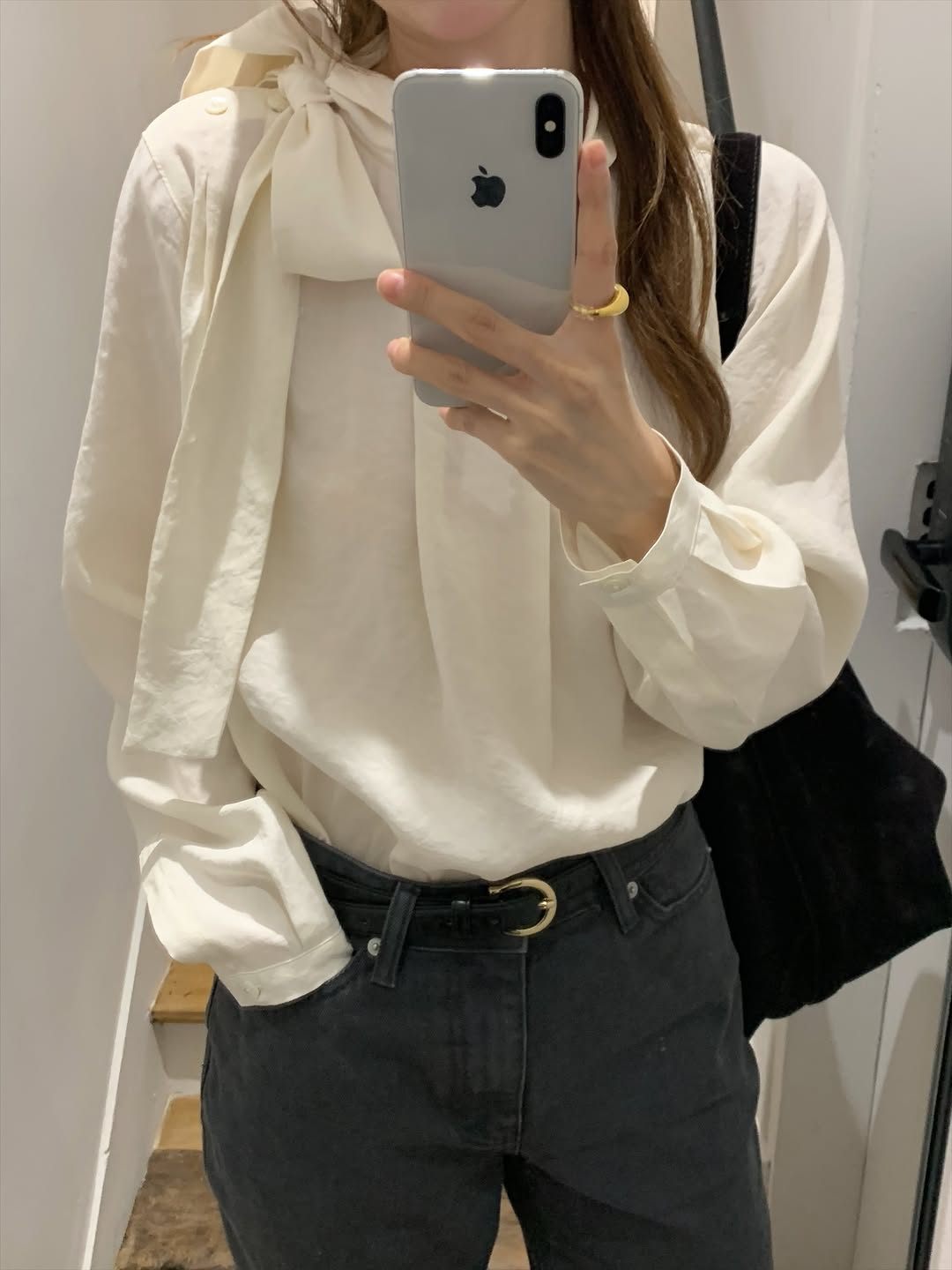 Ere scarf blouse-2col