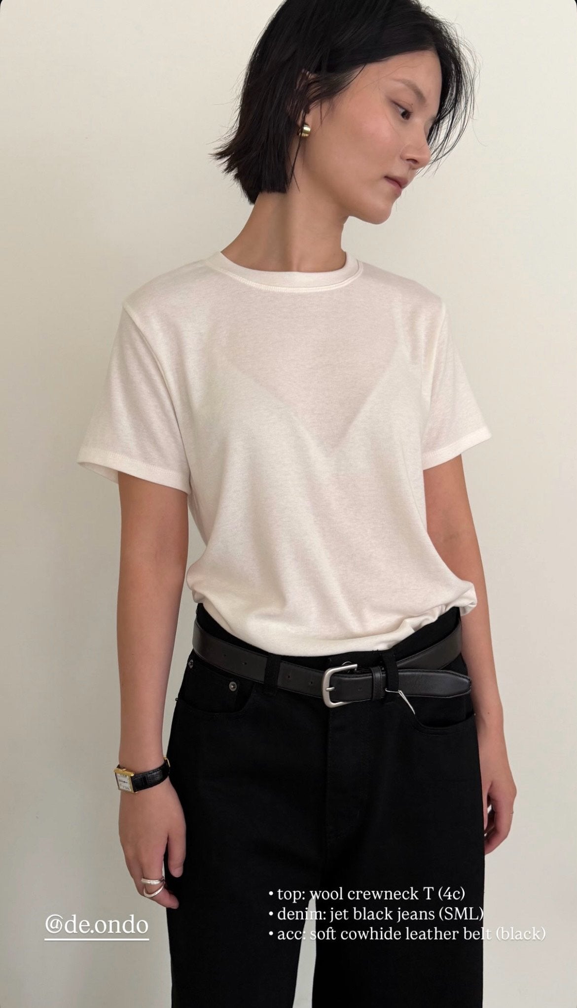 Deondo wool crewneck t-4col