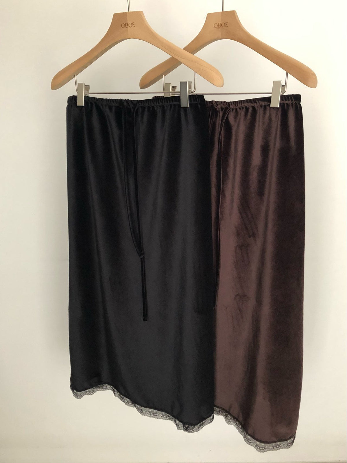rendy velvet skirt-2col