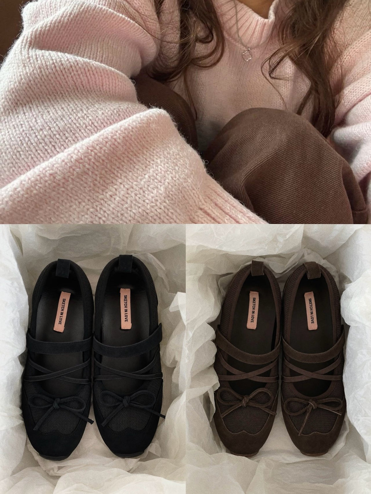 pavé ribbon sneakers-2col