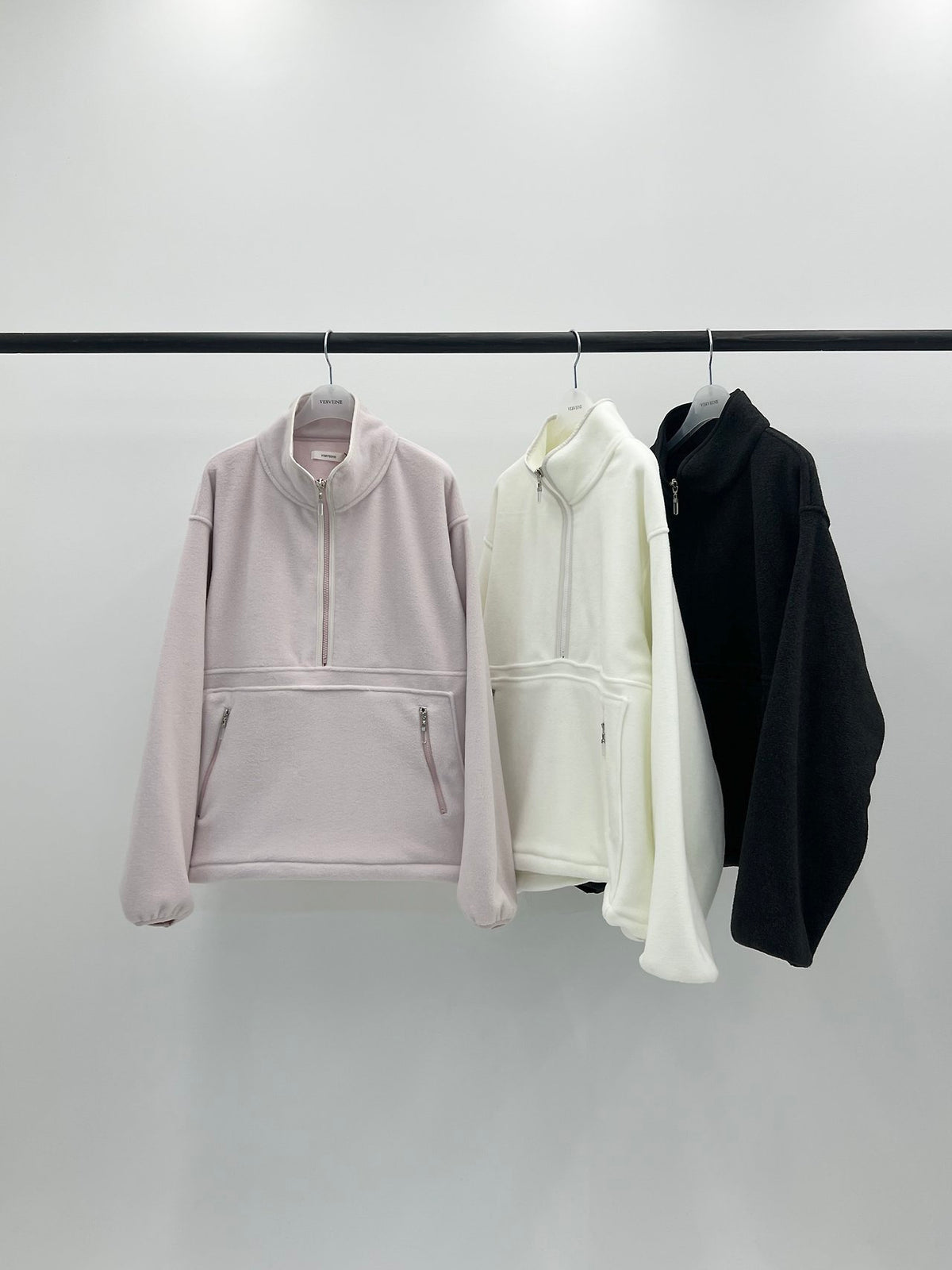 romy half-zip fleece jacket-3col