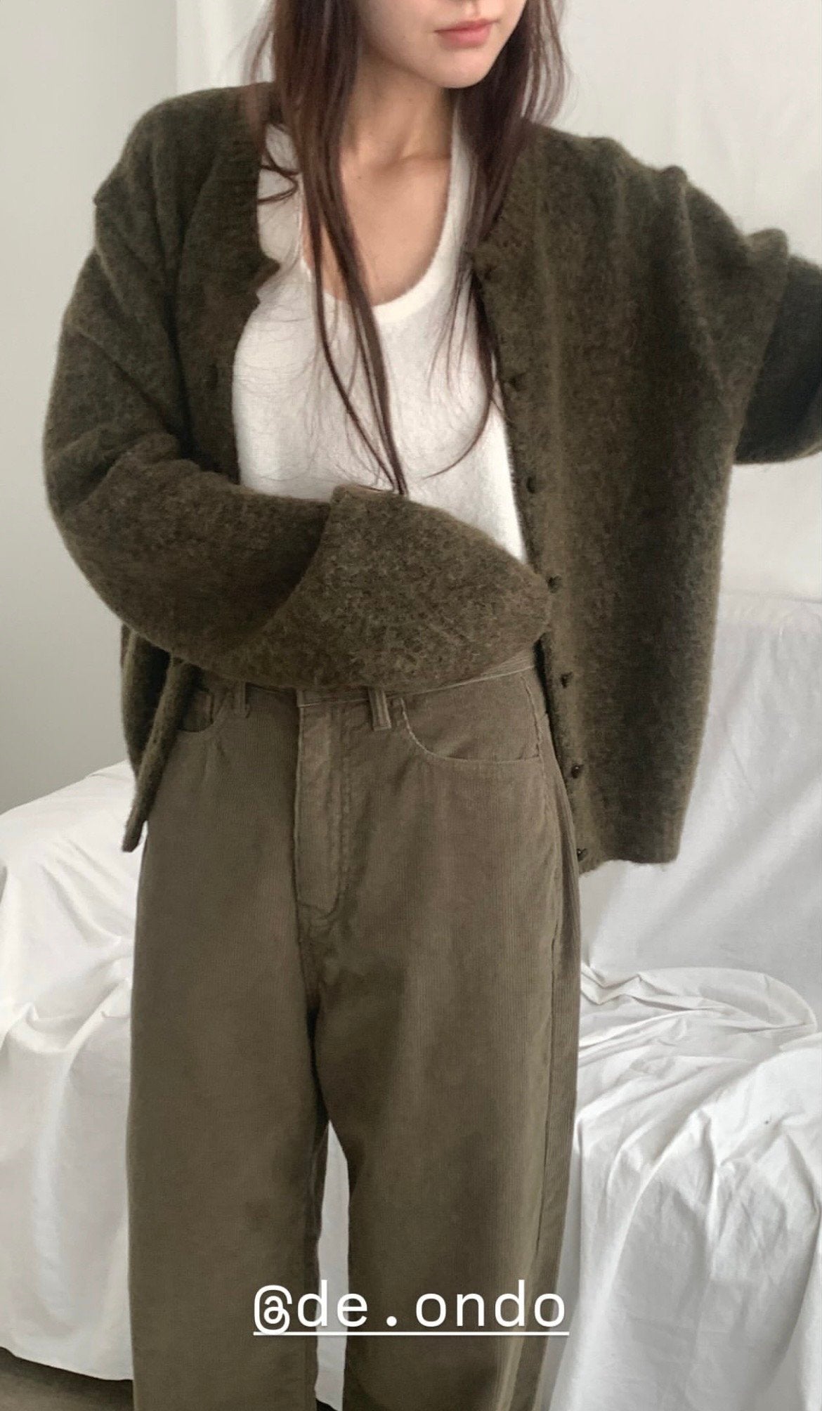 deondo Mohair Brush Cardigan-3col