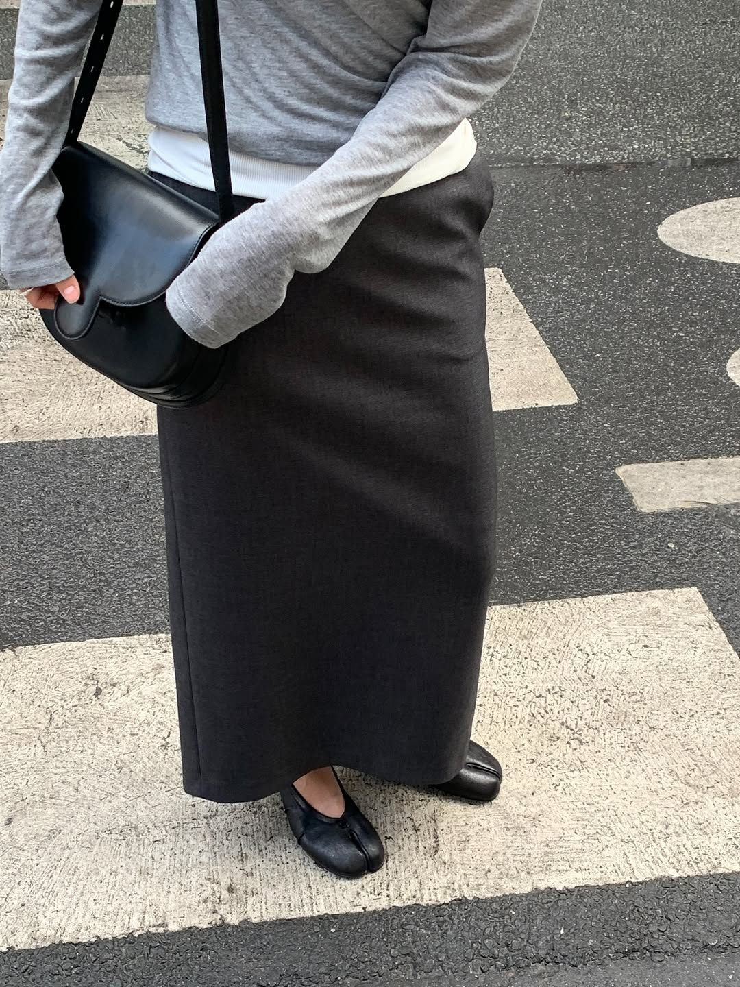 Viola H-line long skirt-2col