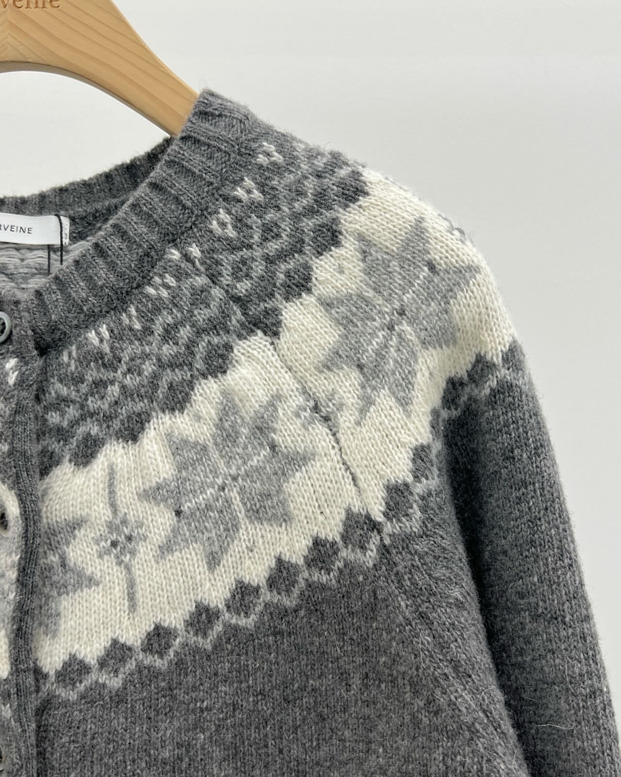 Otaru snowflake jagad cardigan-2col