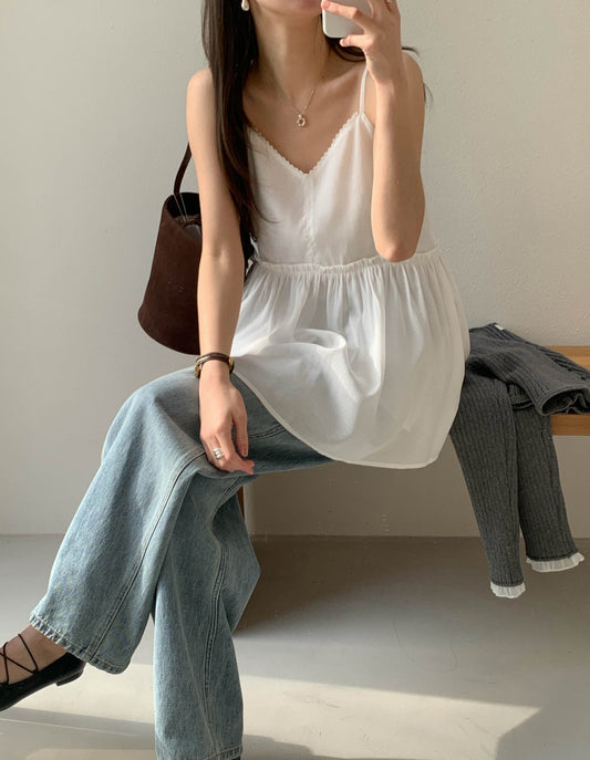 frill layered onepiece