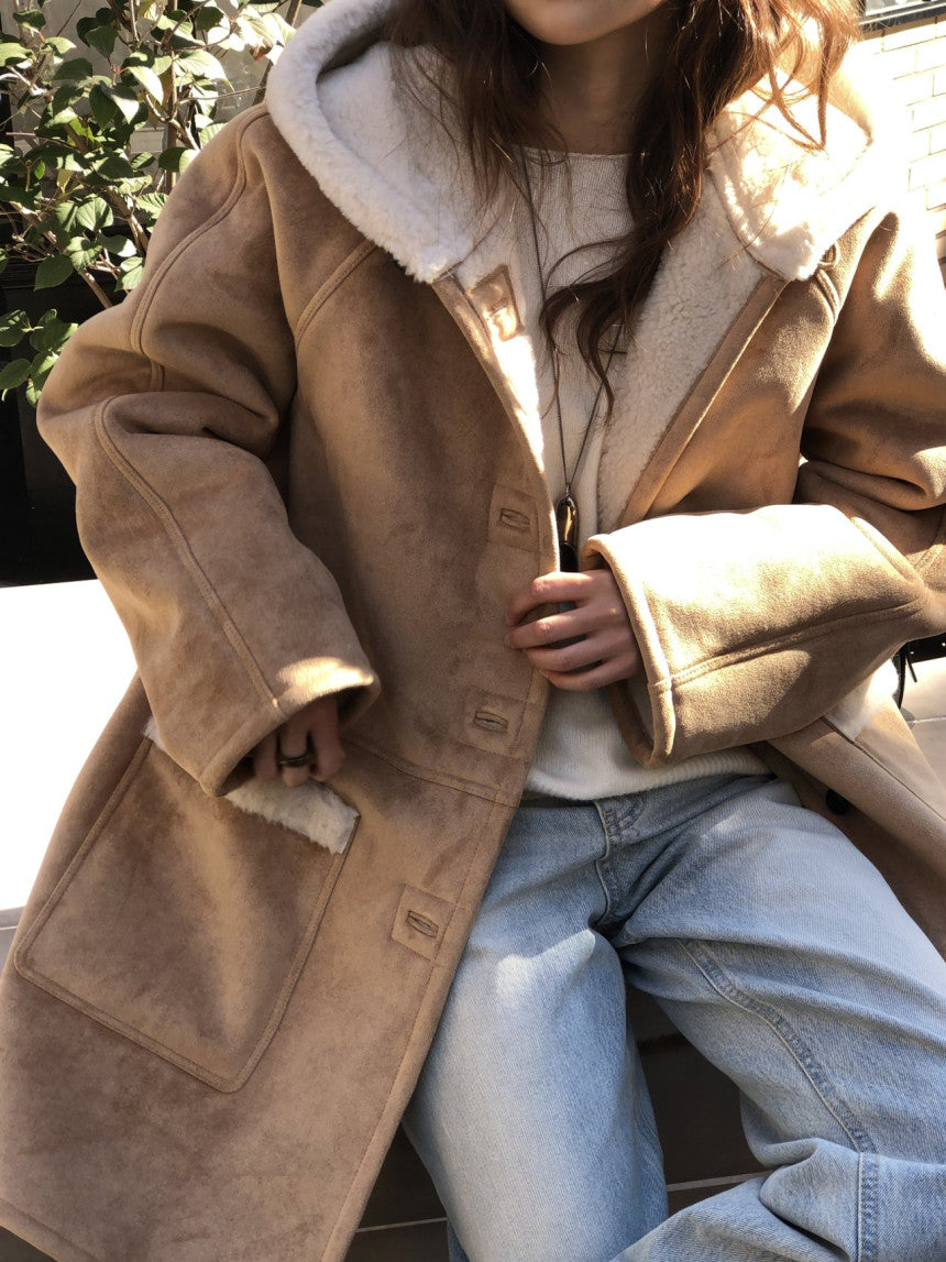 Fitz hoodie shearing half mustang