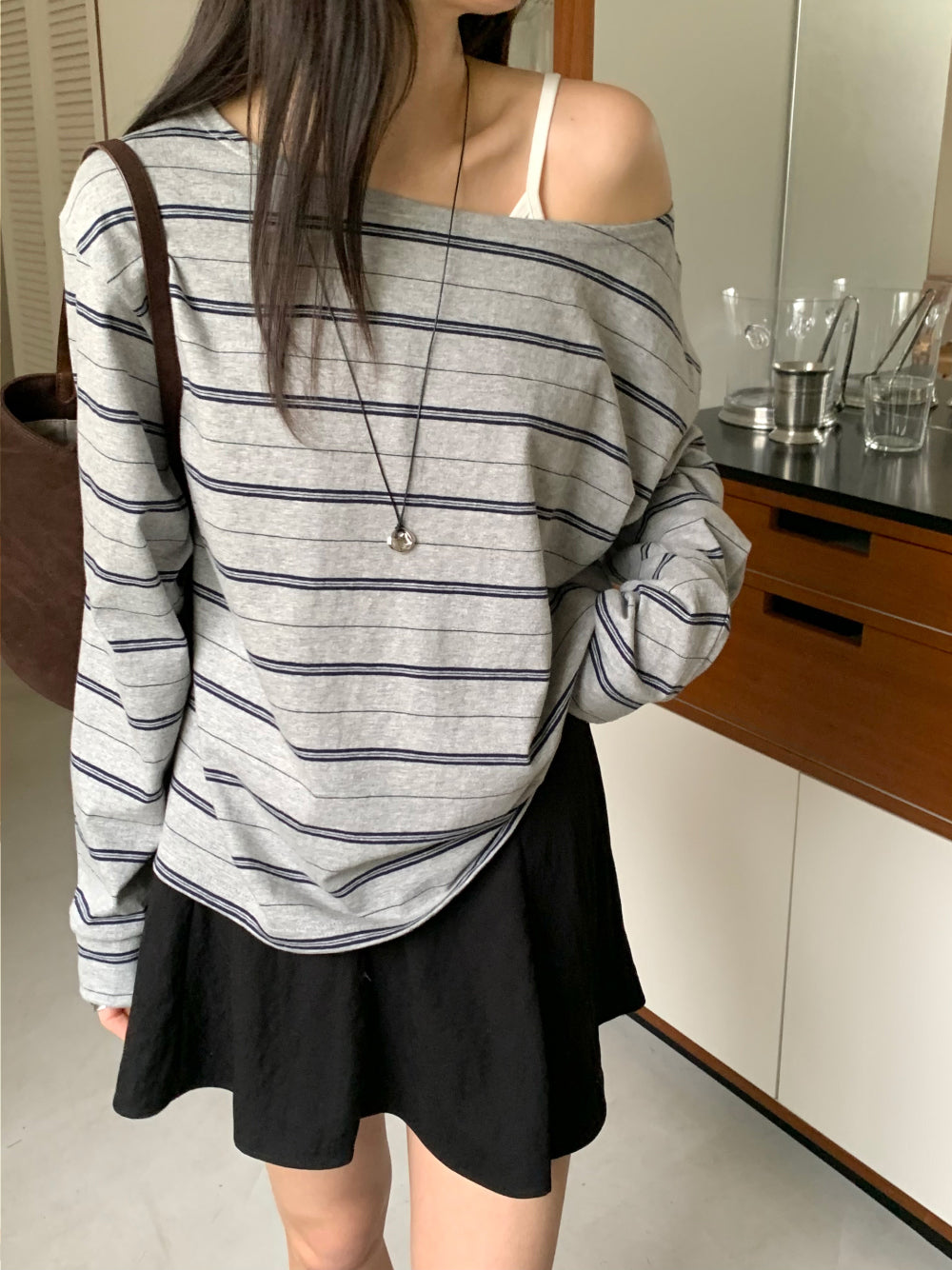 Celine off shoulder T-4col