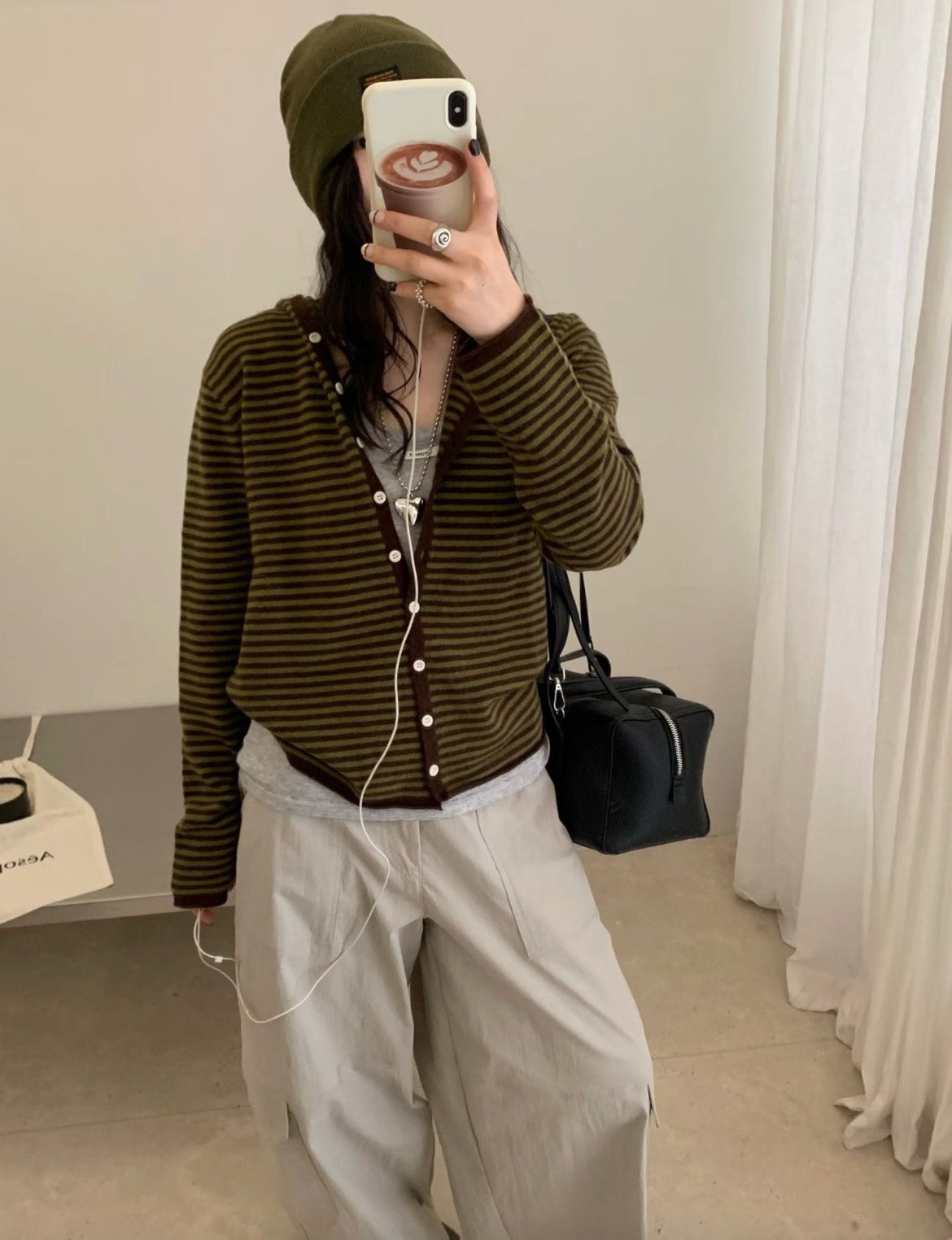 hooded cardigan-3col