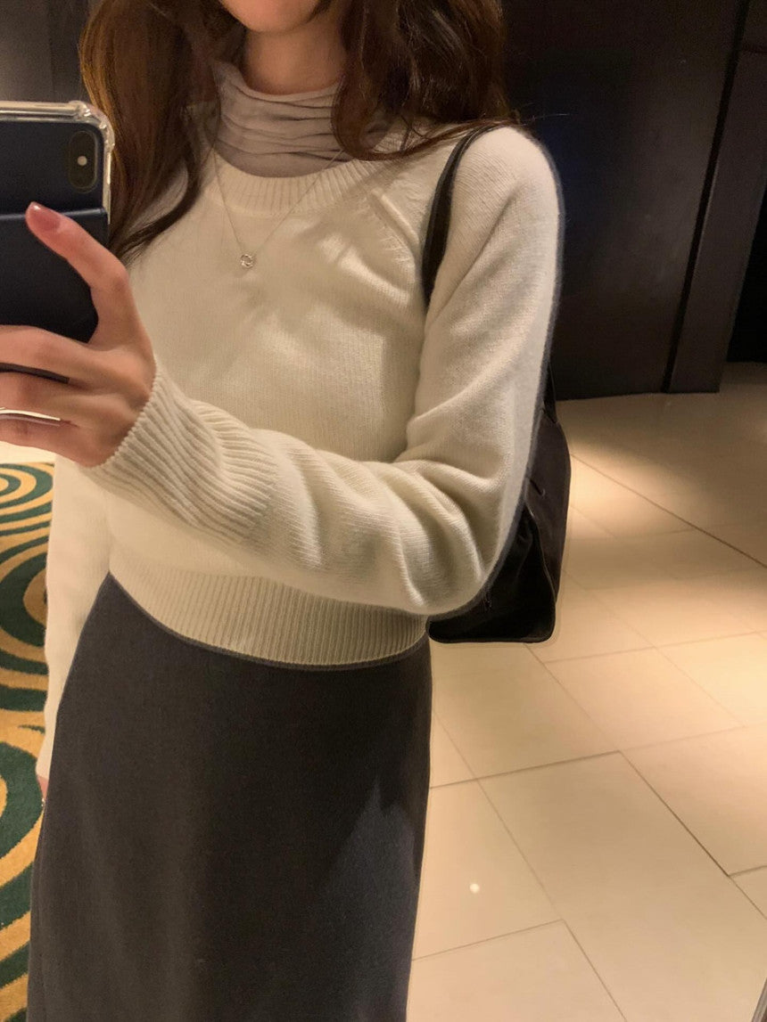 wool reglan knit-4col