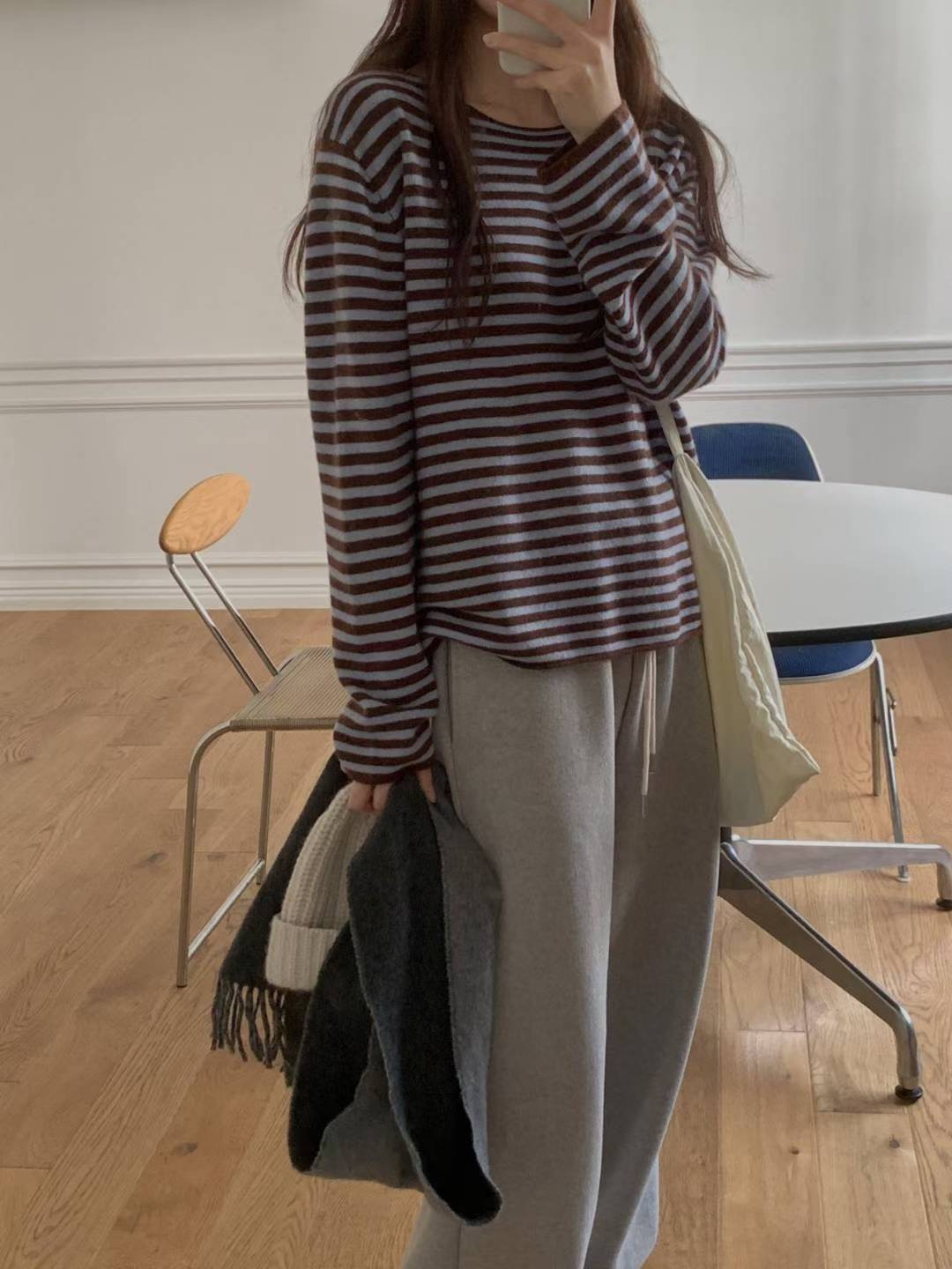 cash boat neck s.t knit-3col