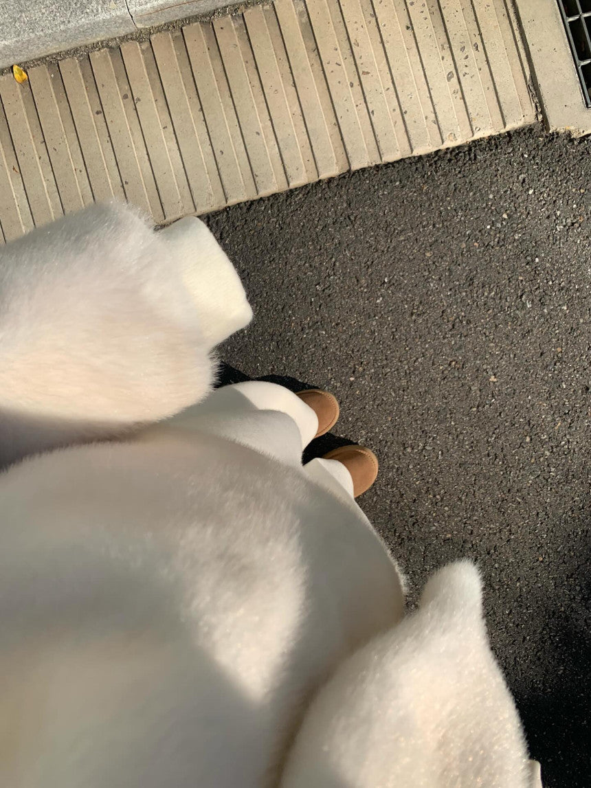 liter sand mink fur jacket-2col